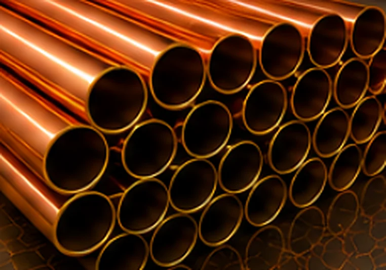 Seamless copper tubes manufactured by BK Industries at Palghar, Maharashtra